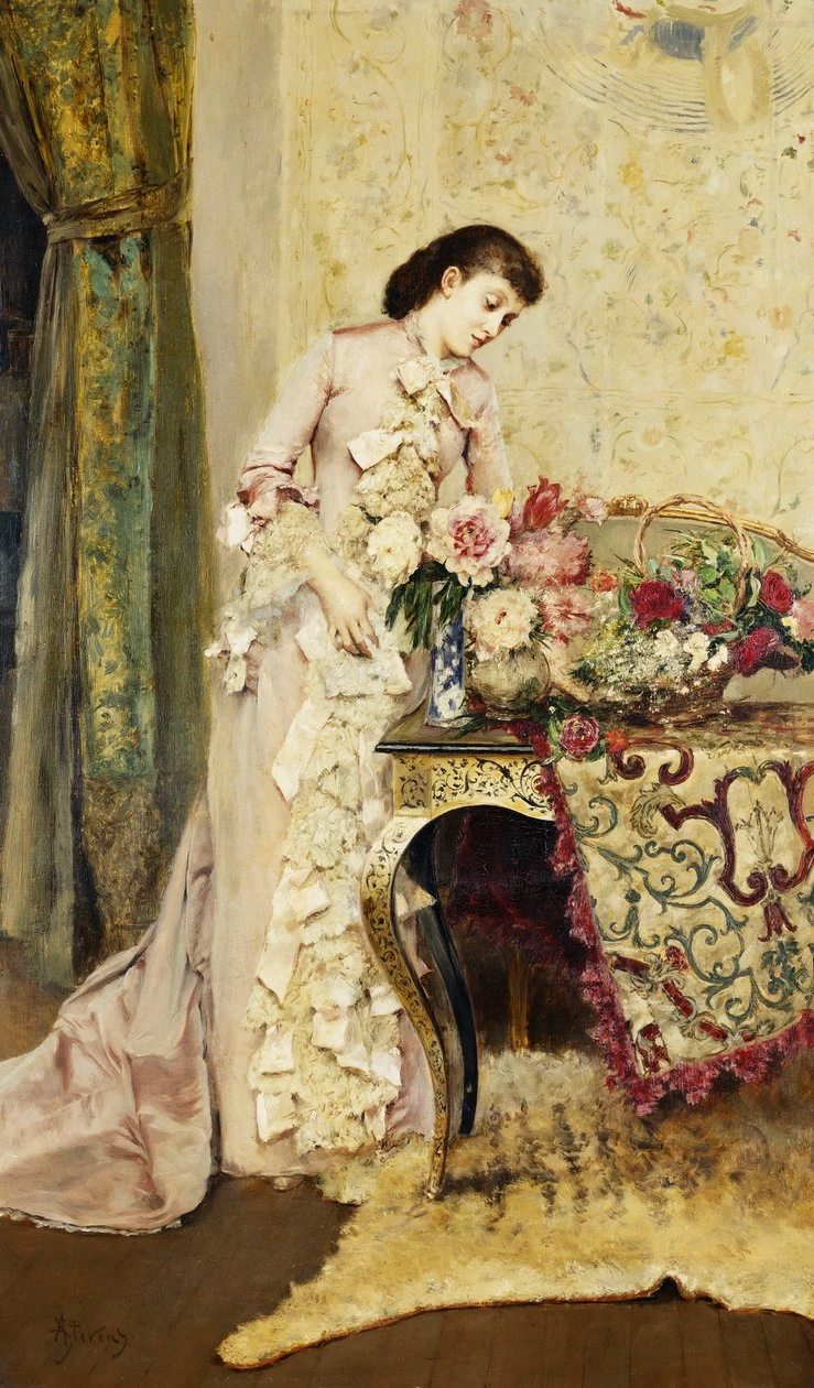 Alfred Émile Stevens - Composizione floreale